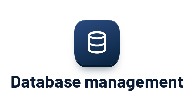 Database management and administration